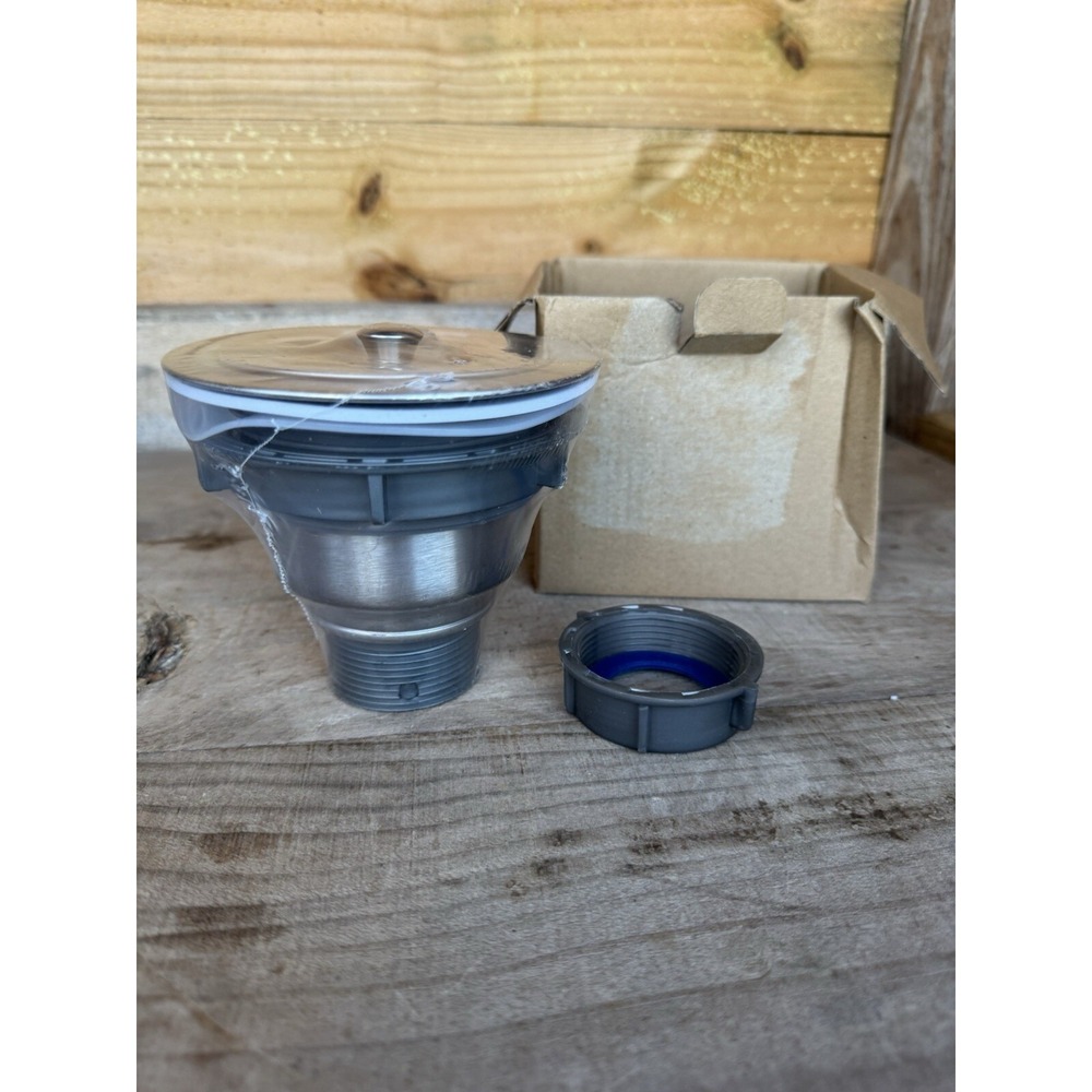 SUS304 NEW Stainless Seel‎ Flange Sink Stopper w Strainer Basket 4.5"